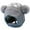 Grey, variant on CPNG Toddler Beanie Baby Kids Fleece Lined Knitted Beanie with Face Mask & Pom Pom Warm Winter Hat Knit Cap for Boys Girls Soft Cozy Infant Hat