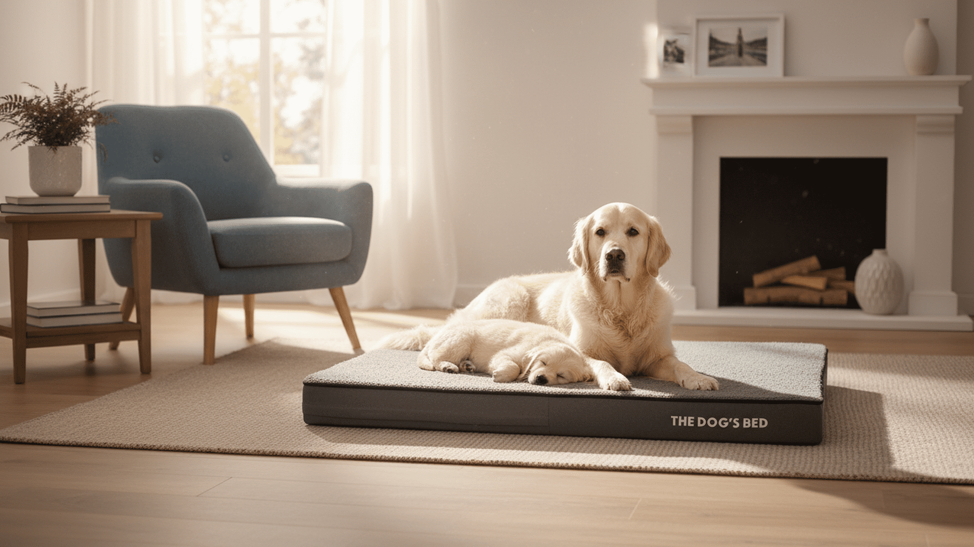 The Dog’s Bed Orthopedic Memory Foam Dog Bed, XL Grey Plush 46x28x4, Pain Relief for Arthritis, Hip & Elbow Dysplasia, Post Surgery, Lameness, Supportive, Calming, Waterproof Washable Cover