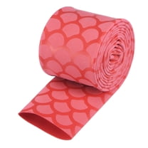 Uxcell 1.61 inch Flat Width 3.3ft Length 2:1 Rate Red Heat Shrink Wrap Tubing Sleeve for Fishing Rod Grips Handle