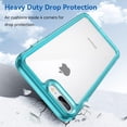 thumbnail image 5 of Case for iPhone 7 Plus 8 Plus Case Slim Dropproof [Defend from Drop/Scratch/Slip/Fingerprint] Clear Acrylic Hard Back Soft TPU Bumper Hybrid Phone Cover for iPhone 7 Plus 8 Plus-Crystal Blue, 5 of 13