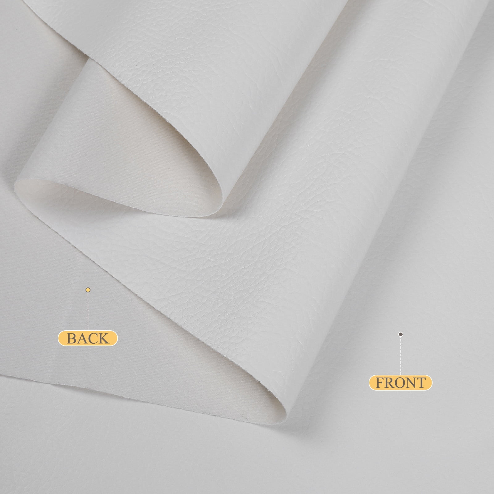 ANMINY Litchi Pattern Faux Leather Fabric, 2 Yards, 55in Wide Upholstery Leather for Headboard, Wall Decor, Sofa, Crafts, Sewing, Wallets, Handbags