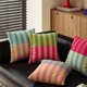 thumbnail image 3 of Fundas de Cojín de Terciopelo, Suaves y Acogedoras, con un Toque para Sofá, Cama y Sala de Estar, con Diseño de Tiras Cuadradas, Modernas., 3 of 5