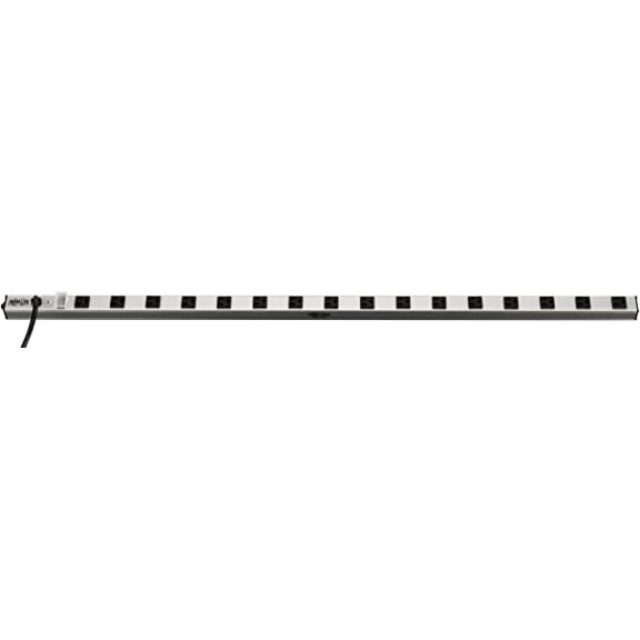 Tripp Lite 16 Outlet Surge Protector Power Strip, 15ft Long Cord, Metal, SS7415-15, Silver