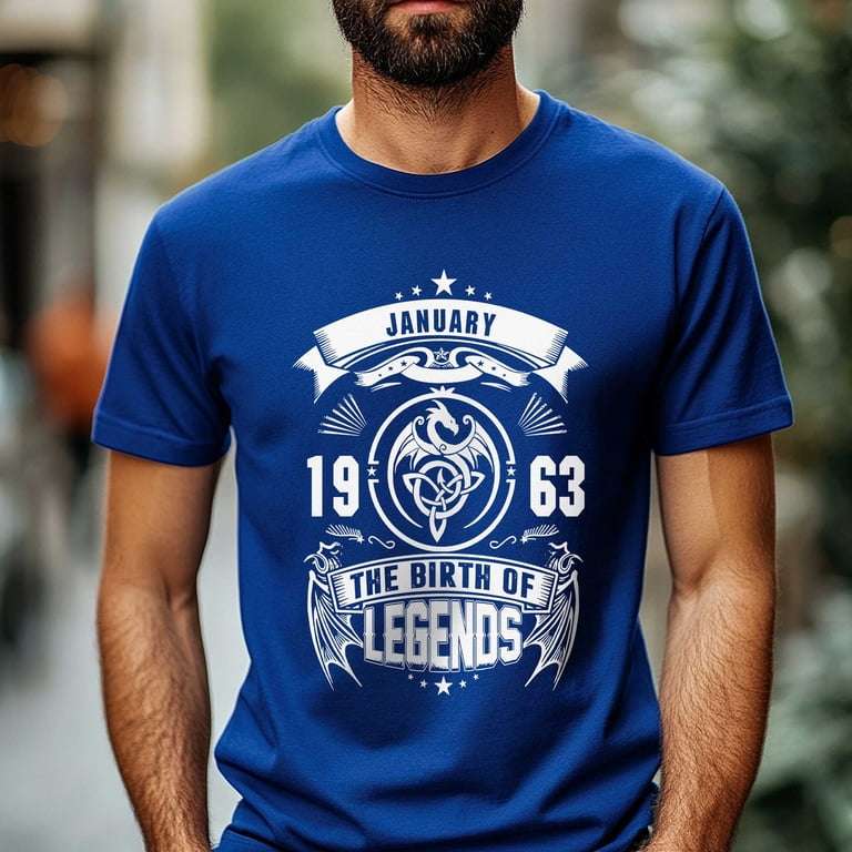 January 1963 The Birth of Legends T-Shirt - Celebrated Birthday