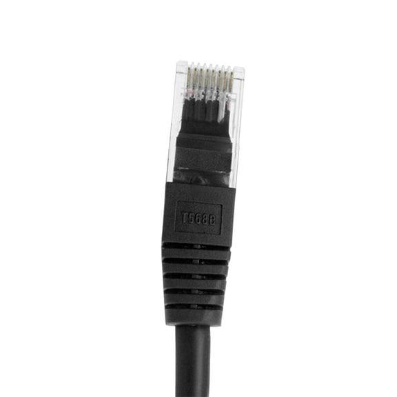 Skyline™ 8-Conductor 24 AWG RJ45 Cat6 Ethernet Patch Cable (1ft, Black)
