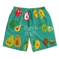 thumbnail image 4 of Bixox Men's Tropical Fruit printing Casual Classic Fit Short Summer Beach Shorts, 4 of 6