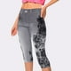 thumbnail image 1 of MKLEKYY Pantalones deportivos mujer Vaqueros capri con estampado floral para mujer para uso casual Conjuntos de primavera, 1 of 4