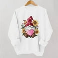 thumbnail image 2 of VKOYWKM Women Valentine Sweatshirt Heart Print Oversized Sweatshirts Spring Long Sleeve Crew Neck Heart Sweatshirts Valentines Day Gifts for Women, 2 of 7