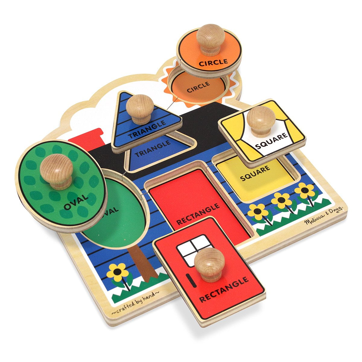 melissa and doug jumbo knob puzzle shapes