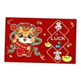 thumbnail image 4 of Felpudo de interior, tapete para puerta, alfombra festiva roja, alfombra de año Nuevo, decoración de año Nuevo Chino, tapete para pasillo y entrada 40cmx60cm, 4 of 8