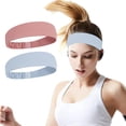 thumbnail image 1 of Diadema deportiva, diadema ancha elástica higroscópica con banda para el sudor, adecuada para ejercicios físicos, 1 of 5