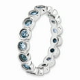 thumbnail image 3 of Blue Topaz Sterling Silver Ring, 3 of 7