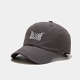 thumbnail image 2 of 2021 Algodón mariposa bordado Casquette Gorra de béisbol Sombreros ajustables del Snapback para hombres y mujeres 58, 2 of 5