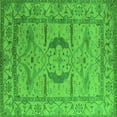 thumbnail image 1 of Ahgly Company Indoor Square Oriental Green Industrial Area Rugs, 8' Square, 1 of 4