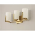 thumbnail image 5 of 21283SWSBR Maxim Lighting Dart 3 Light Bath Vanity Approved for Damp Locations-Satin Brass Finish, 5 of 9