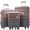 Golden, variant on ABS Hardside Luggage Set 3 Piece with Spinner Wheels & TSA Lock 20''24''28'' Multicolor
