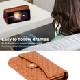 thumbnail image 4 of Phone Case for Samsung Note 10,Wallet Case Women 【RFID Blocking】 Crossbody Strap PU Leather Zipper with Wrist Lanyard Magnetic Flip Cover Credit Card Holder for Samsung Galaxy Note 10, Brown, 4 of 9