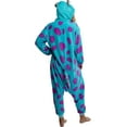 thumbnail image 3 of Disney Monsters Inc. Adult Sulley Kigurumi Sherpa Fleece Cosplay Costume One Piece Union Suit, 3 of 5