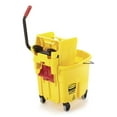 thumbnail image 4 of Rubbermaid Commercial Mop Bucket/Wringer Combination 35 quart - 38.1" x 16" x 23.1" - Plastic, Steel - Yellow, 4 of 8