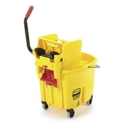 Rubbermaid Commercial Mop Bucket/Wringer Combination 35 quart - 38.1 x 16 x 23.1 - Plastic, Steel - Yellow
