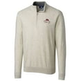 thumbnail image 2 of Men's Cutter & Buck Bobby Bowden Oatmeal Florida State Seminoles Big & Tall Lakemont Quarter-Zip Pullover Sweater, 2 of 3