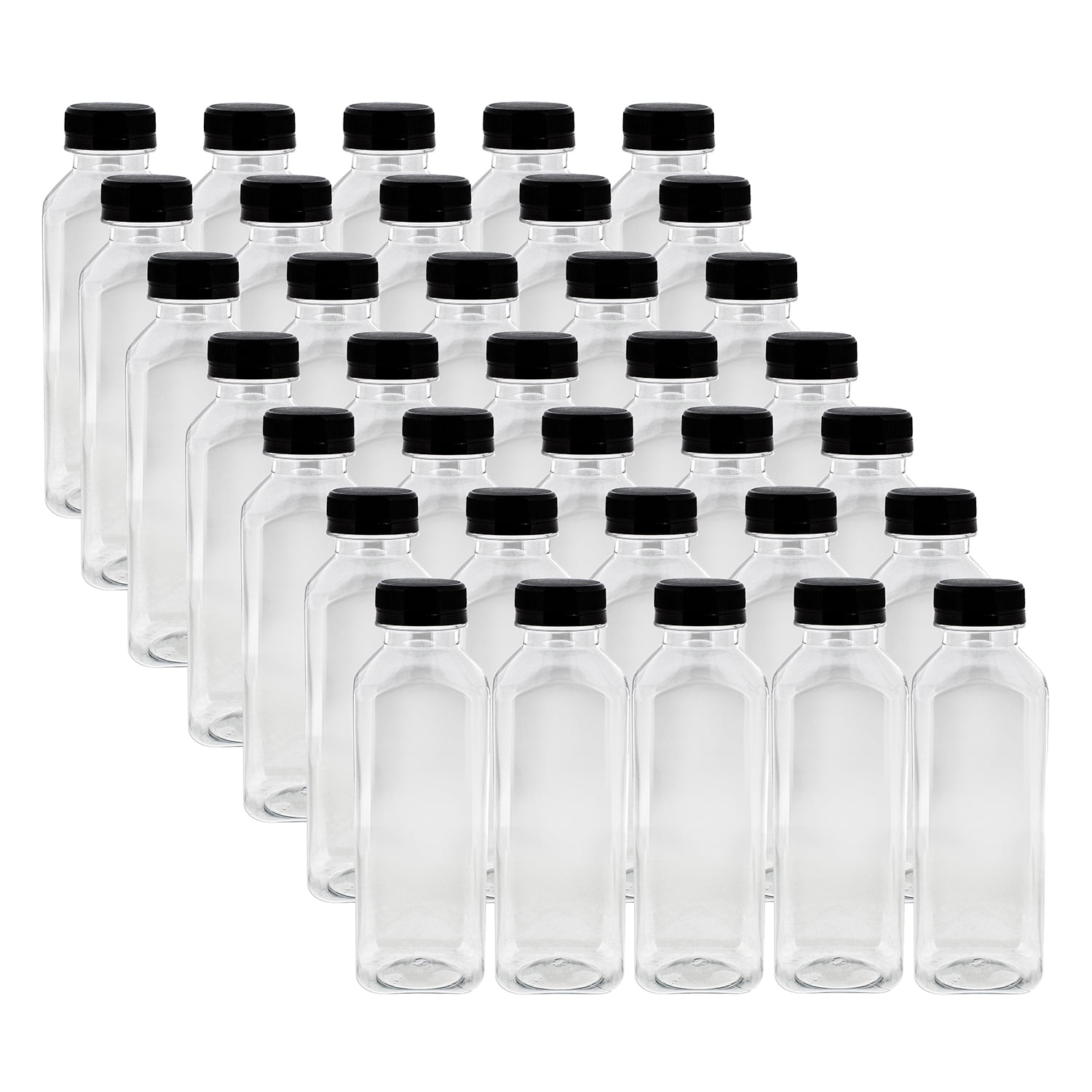 BPA Free Details about   16 Oz Empty Plastic Juice Bottles Set Of 33 With Tamper Evident Caps 