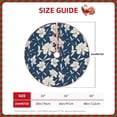 thumbnail image 2 of Fotbe Lilies Flowers Pattern Christmas Tree Skirt, Tree Skirts Plush Christmas Decorations, Christmas Tree Skirts Xmas Decorations Holiday Party Decor-36", 2 of 6