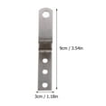 thumbnail image 4 of 10pcs Picture Hanging Kit Z Bar Clip Rail Bracket Hanger Lock with 30pcs Screws, 4 of 7