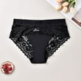 thumbnail image 2 of 2X Underwear Women Plus Size Panties for Women Sexy, Women's Large Size High Waist Breathable Thin Thong Lace Breathable Seamless Underwear, 2 of 3
