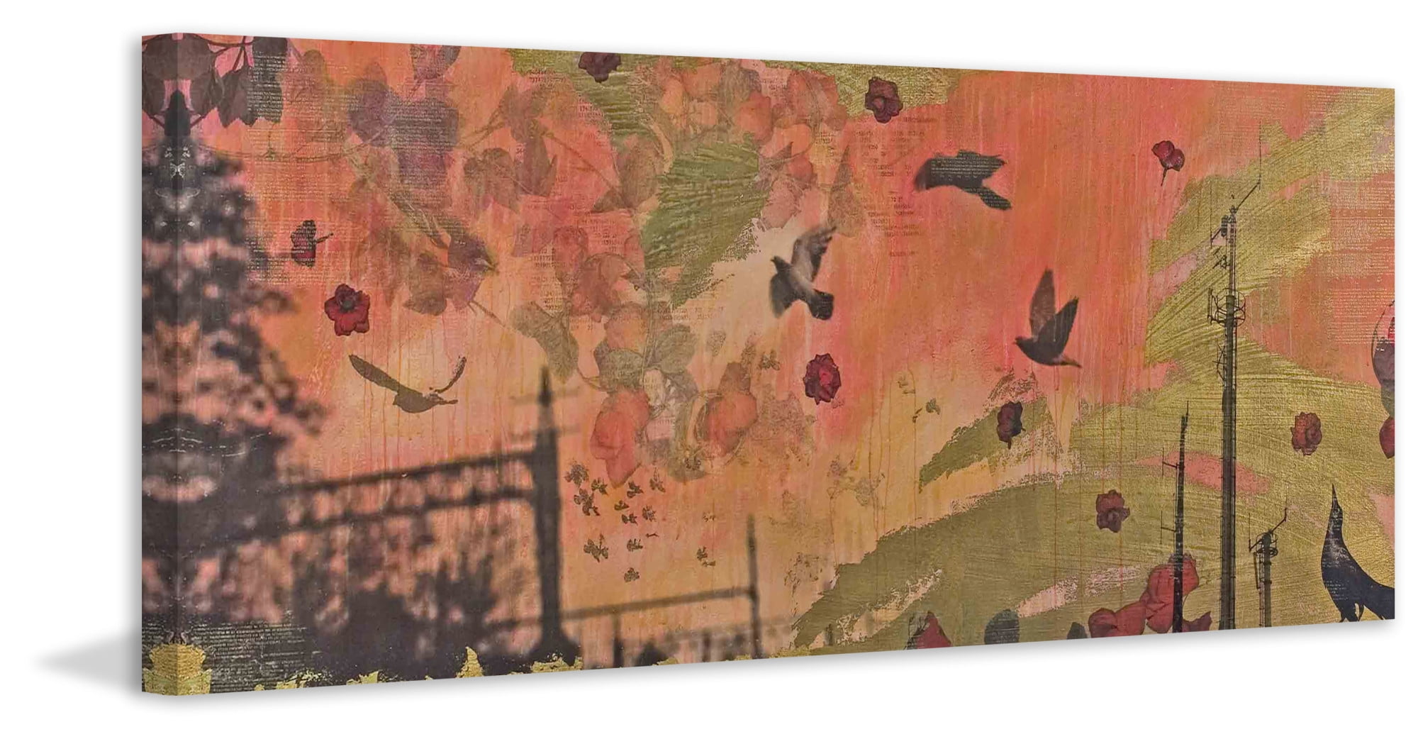 Marmont Hill "Dancing Crow" by Tracy Silva Barbosa Painting Print on Canvas