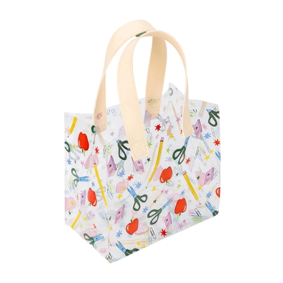 Scissors Pattern Gifting Tote, 9.60 x 14.37 x 5.43 in, Reusable Handheld Bag
