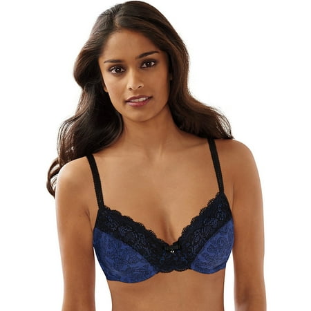 Bali Lace Desire® Back Smoothing Underwire - Size - 42C - Color - Blue Cobalt Outlined