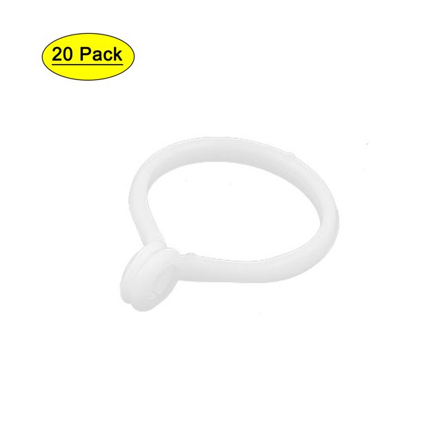 Uxcell Decorative Drapery Shower Plastic Curtain Eyelet Ring White