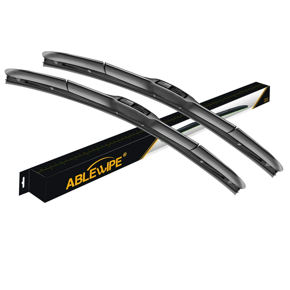 ABLEWIPE Hybrid Windshield Wiper Blades 22" + 17" Car Front Window J
