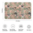 thumbnail image 3 of Pioneer Flower Floral Print Pattern Bathroom Rugs Mat, Non Slip Microfiber Bathroom Rug with Rubber Backing, Soft Mats for Bathroom Floor Tub Shower, 17"x27", 3 of 5
