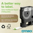 thumbnail image 2 of Dymo D1 Standard Labelling Tape 12Mm X 7M - White On Transparent, 2 of 5