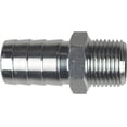 thumbnail image 3 of ICT Billet Straight 3/8" NPT Pipe to 5/8" .625" Hose Barb Fitting Bare Aluminum National Pipe Thread Connector Fluid or Air Designed & Manufactured in the USA AN840-10-06A, 3 of 20