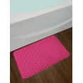 thumbnail image 2 of Hearts Bath Mat, Doodle Style Pink Love Valentines Day Themed Arrows and Wings, Plush Bathroom Decor Mat with Non Slip Backing, 29.5" X 17.5", Magenta and Pale Pink, by Ambesonne, 2 of 2
