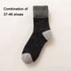 thumbnail image 2 of 3 pares de calcetines gruesos para hombre, calcetines acolchados de invierno extra gruesos y cálidos, calcetines hasta la mitad de la pantorrilla, calcetines de cachemira, 2 of 5