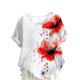 thumbnail image 4 of Vestidos Casuales Para Mujer, Blusas De Mujer De Moda Blusa tipo túnica informal de lino con estampado de peces y botones de manga corta para mujer, 4 of 4