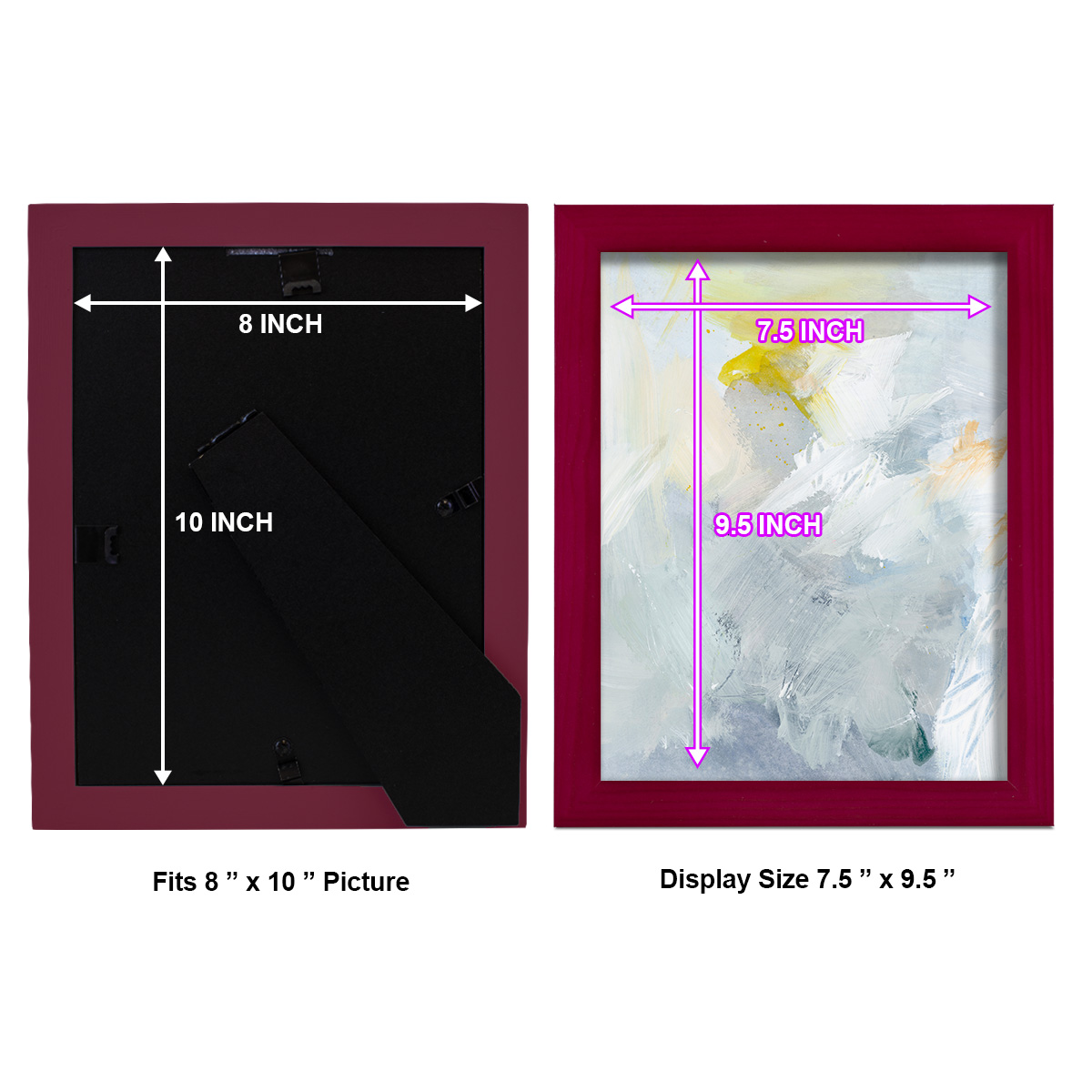 Canary and Sky II - Framed Print w/glass - Cherry Red