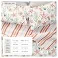 thumbnail image 3 of Coastal Quilt Set - Lightweight, Soft, All-Season - 2-Piece Reversible Bedding Set (Twin / Twin XL, Seahorse & Shells), 3 of 6