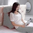 thumbnail image 1 of Regenboghorn Super Large Back Cushion / Lumbar Support / Lumbar Pillow / Wedge Pillow With 1 Cylinder Kiseen Improves Posture And Prevents Lower Back, 1 of 4