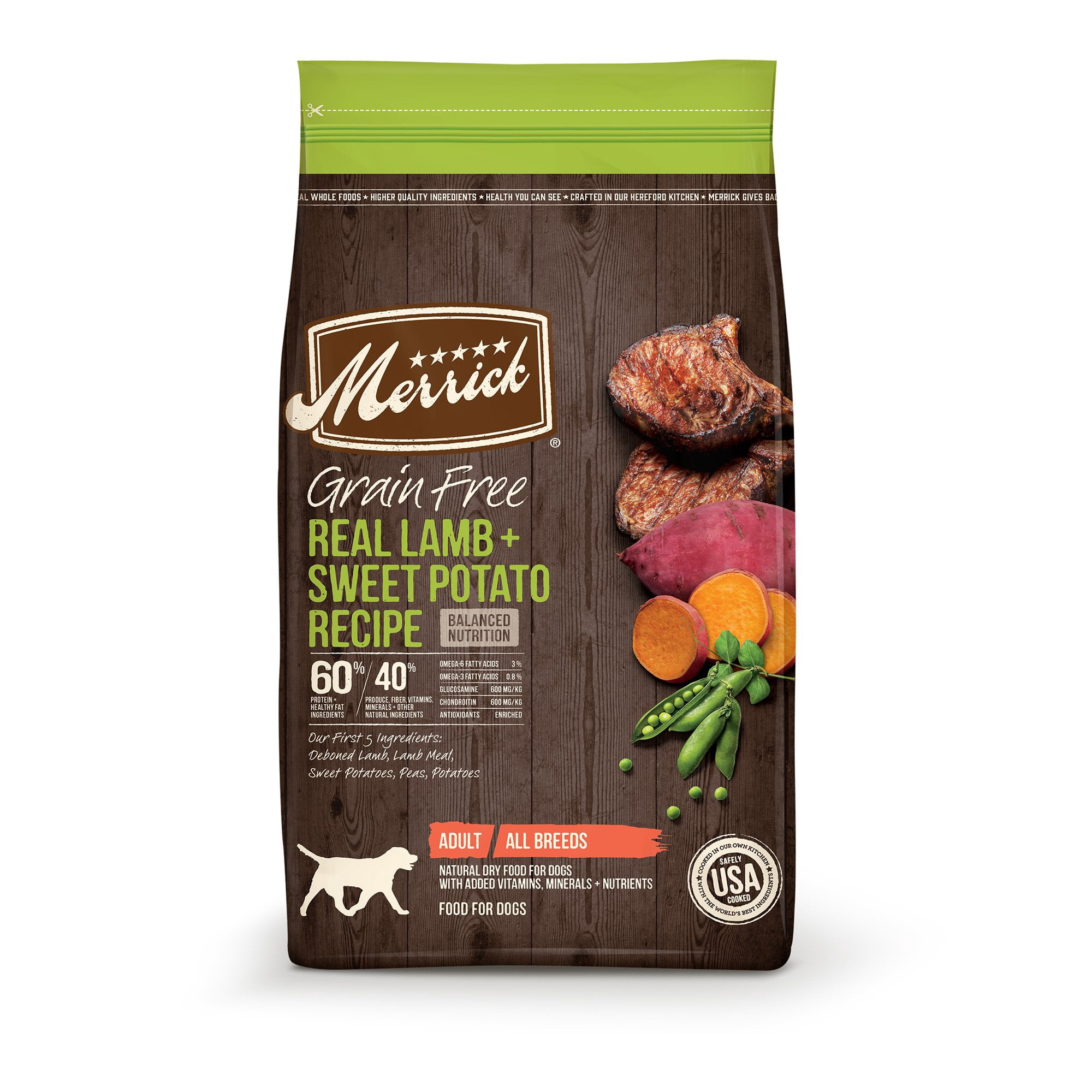 Merrick Grain-Free Lamb & Sweet Potato Adult Dry Dog Food, 4 lb