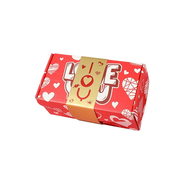 Cajas de Regalo Pequeñas Explosión de Caja de Regalo Sorpresa para Dinero, Sobre Rojo Único Plegable, Explosión de Efectivo, Aniversario de Cumpleaños, Día de San Valentín, Caja de Boda, 6 Rebotes