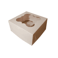 thumbnail image 1 of Cajas Cupcake 4 Cavidades / Muffins / Kekitos / Panquecitos / Repostería, 1 of 2