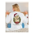 thumbnail image 3 of Simply Southern Ladies Merry Dog Graphic White T-shirt LS-MERRYDOG-WHITE, 3 of 4