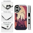thumbnail image 3 of Compatible with iPhone 11 12 13 mini 14 15 16 Pro Max Plus Wallet Case with Card Holder, PU Leather Kickstand Card Slots Case ( Sunset City Skyline, iPhone 15 Pro Max), 3 of 7