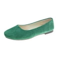 thumbnail image 2 of Womens Shoes Women Girls Solid Big Size Slip On Flat Shallow Comfort Casual Single Shoesgreenus Size 6, 2 of 4