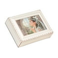 thumbnail image 4 of Cottage Garden First Communion Girl Ivory Jewelry Music Box Plays Tune Ave Maria, 4 of 6